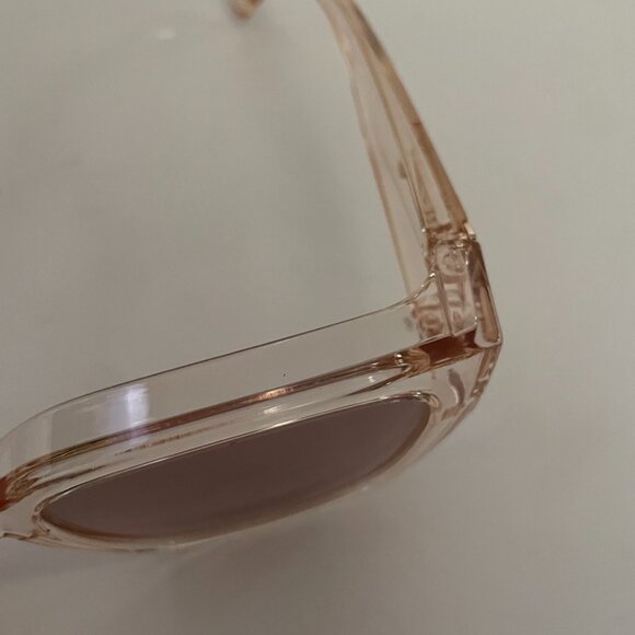 Transparent Nude Square Polarized Sunglasses - Picture 6 of 13